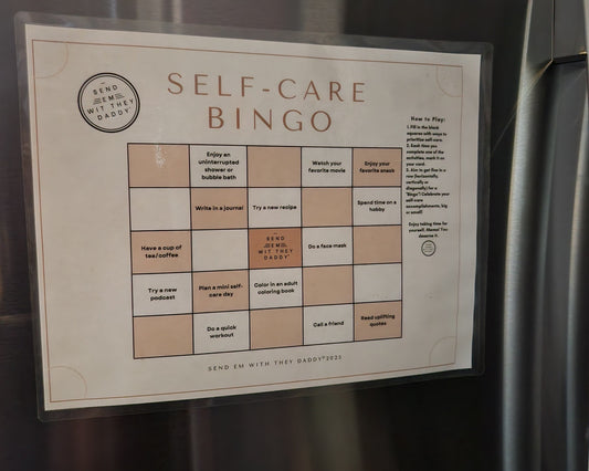 Self-care BINGO Card